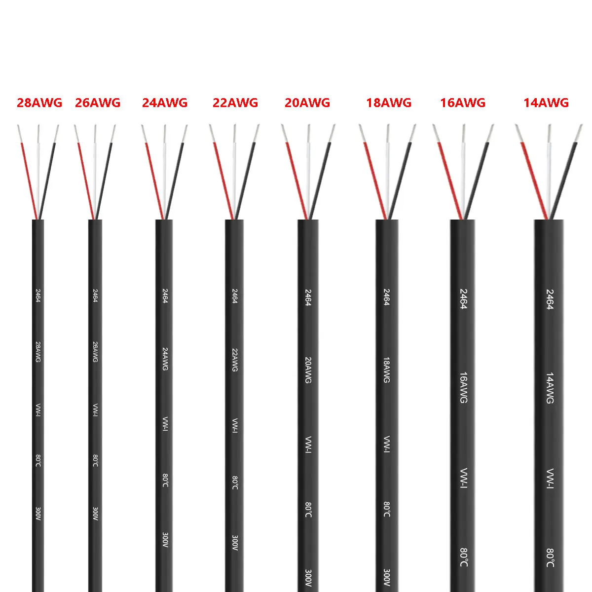 Wire 22 Gauge Copper - Kılıflı Kablo 3 Damarlı Elektronik Ses