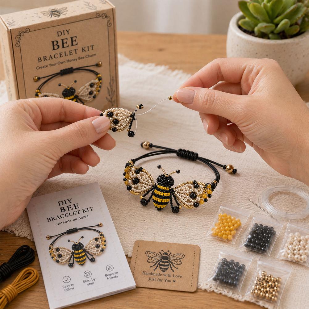 Jewelry Making Kits - Hayvan Figürlü Boncuklu Bileklik Yapma Seti