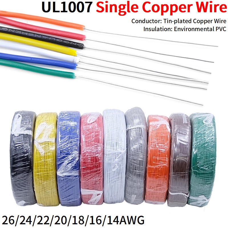 Wire 22 Gauge Copper - 5/20 M Tek Çekirdekli Bakır Tel