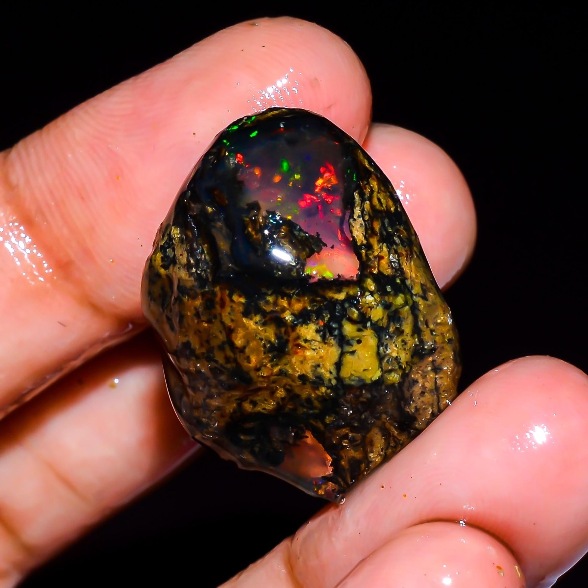 Jewelry Making Raw Materials - Doğal Etiyopya Welo Opal Ham Taşı