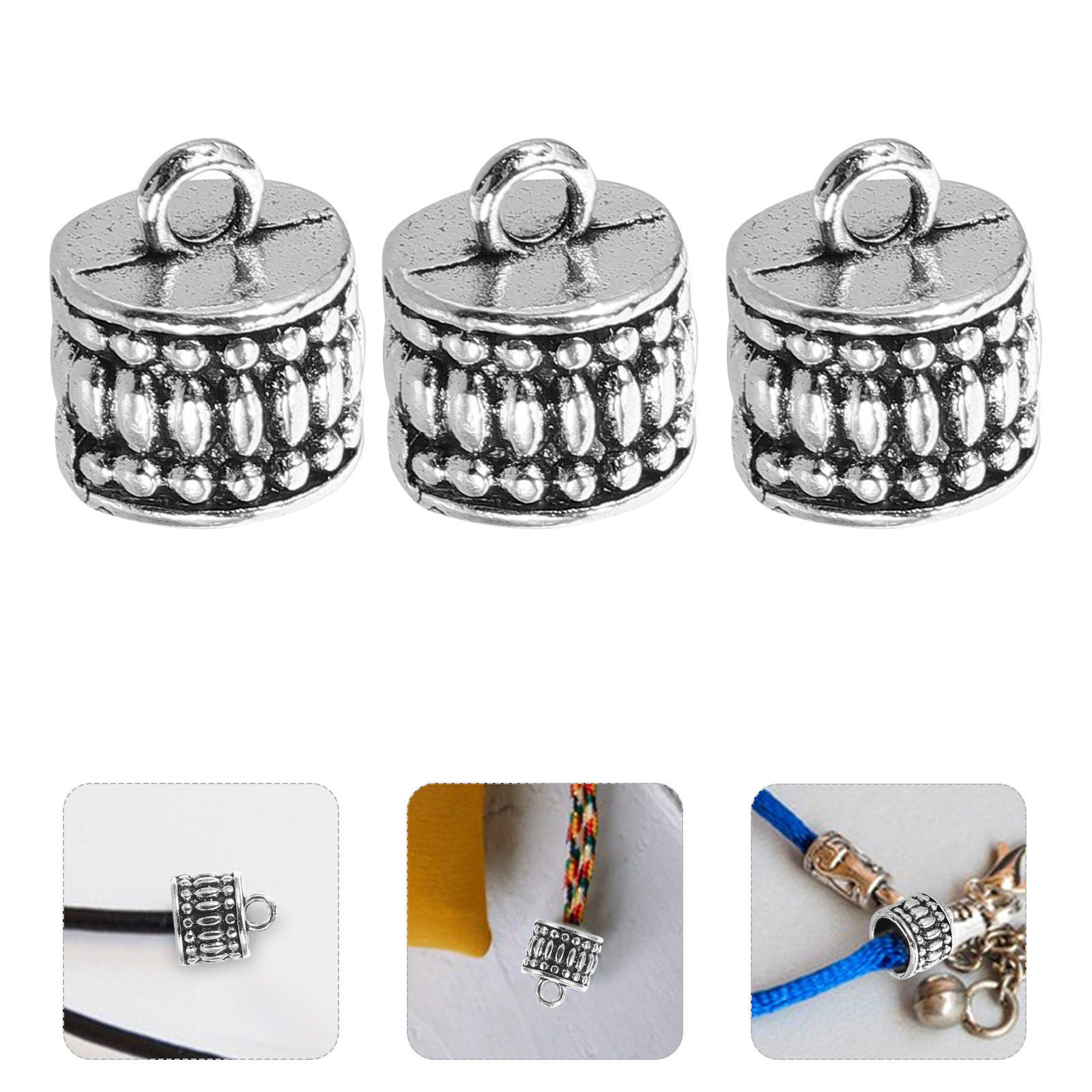 Jewelry Making Kits - 20 Adet Tibet Gümüşü Kolye Ucu