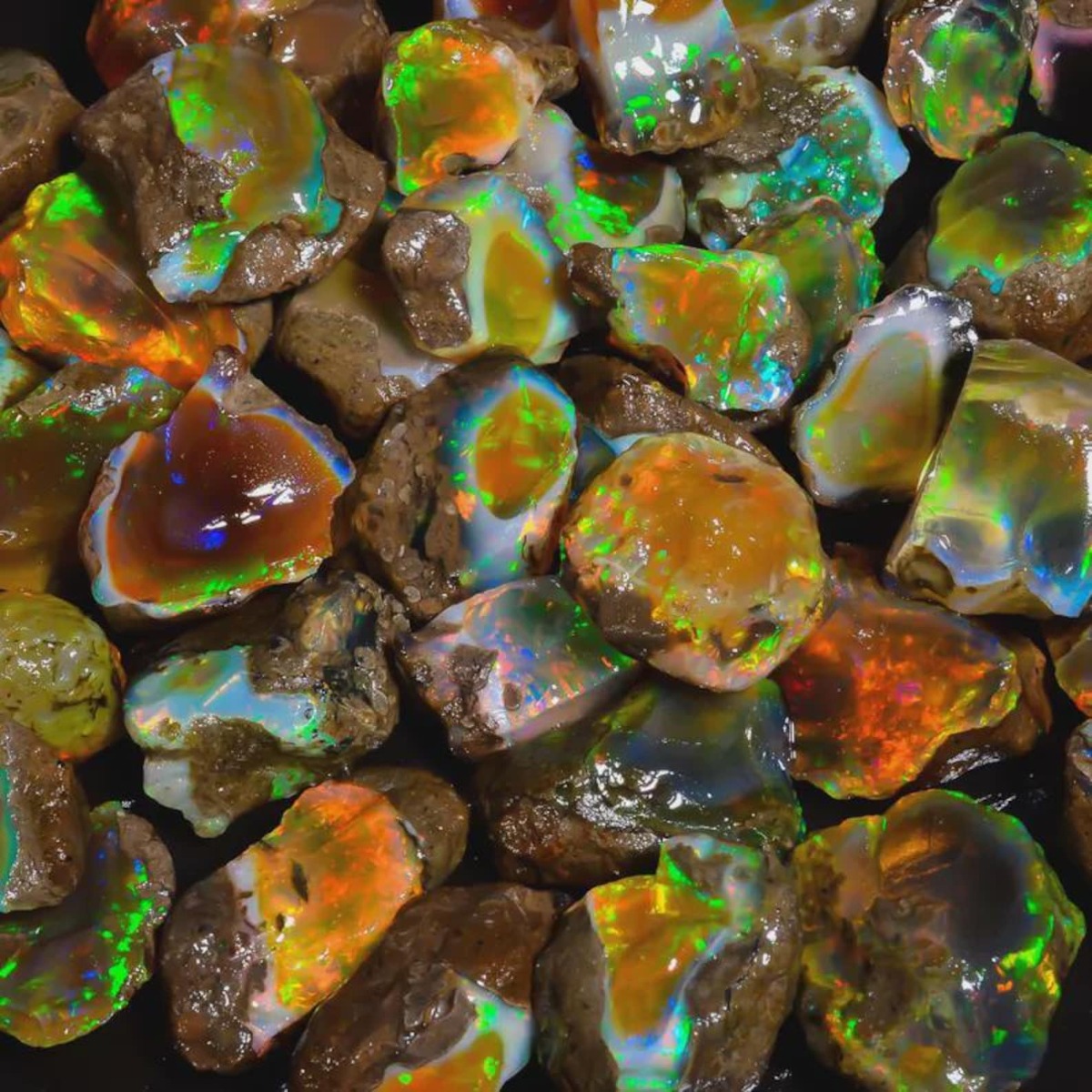 Jewelry Making Raw Materials - 25-80CT Hakiki Etiyopya Welo Opal Ham