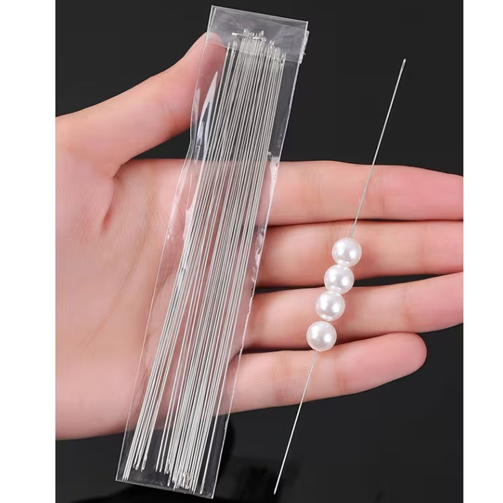 Jewelry Making Using Beads - 10/100 adet Tüplü Boncuklu İğneler, El