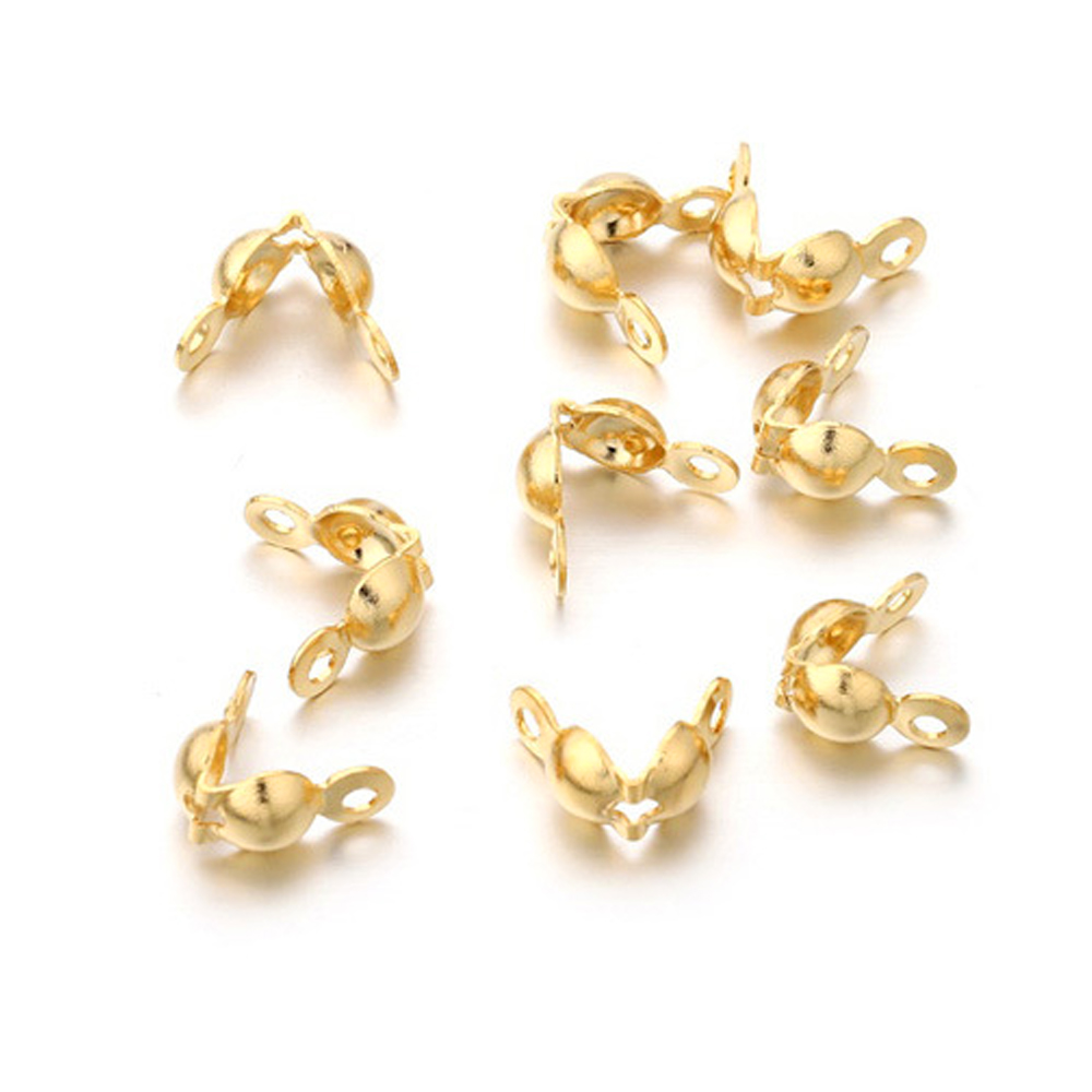 Jewelry Making Knots For Clasps - 100 adet paslanmaz çelik altın kaplama