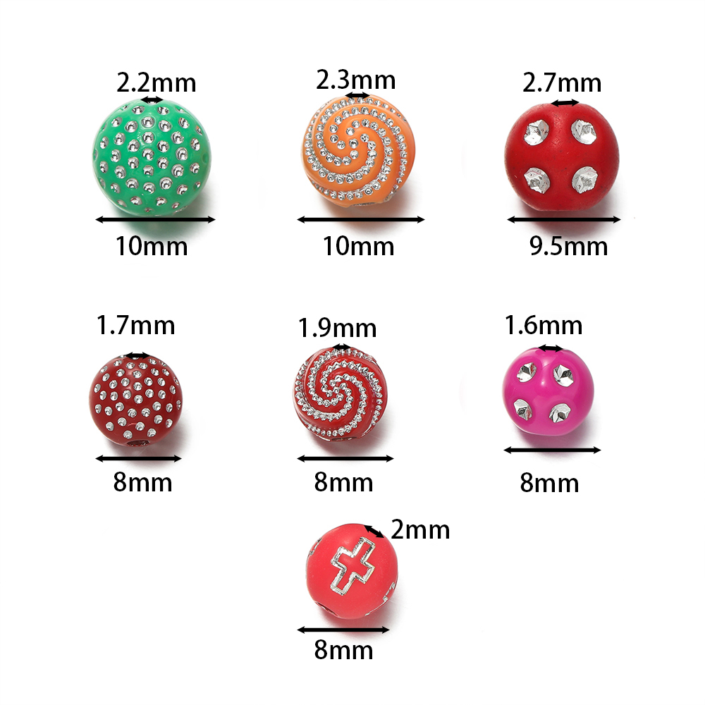 50/100 adet 8/10mm yuvarlak ka - Crystal Bead Mix incelemesi ve fiyatı