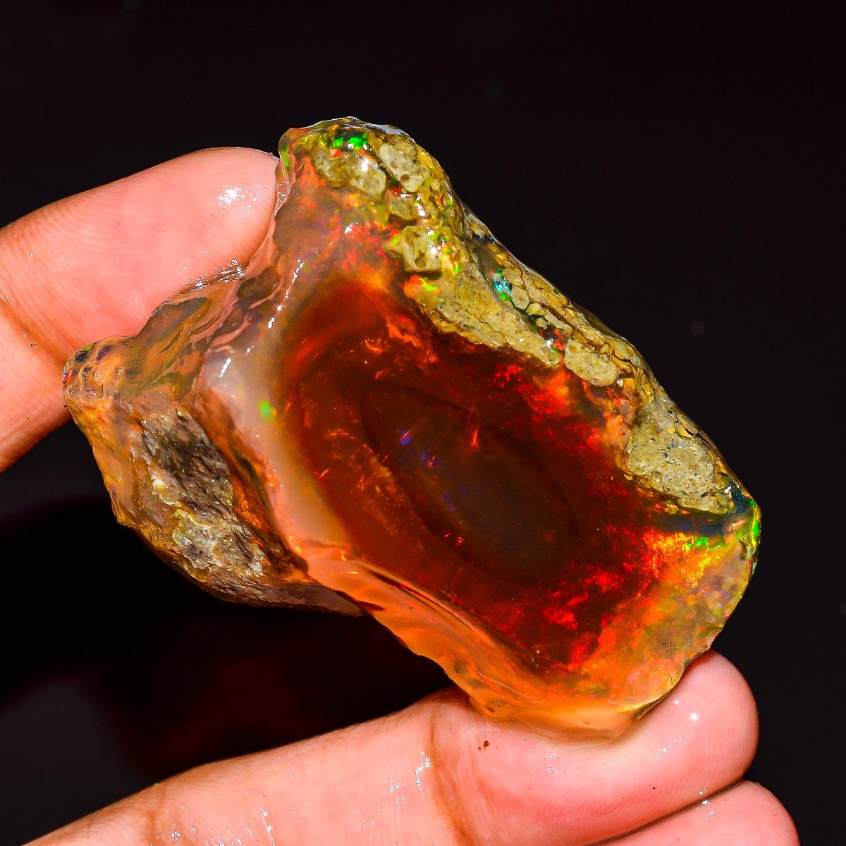 25-80CT Doğal Etiyopya Opal Ha - Jewelry Making Raw Materials incelemesi ve fiyatı