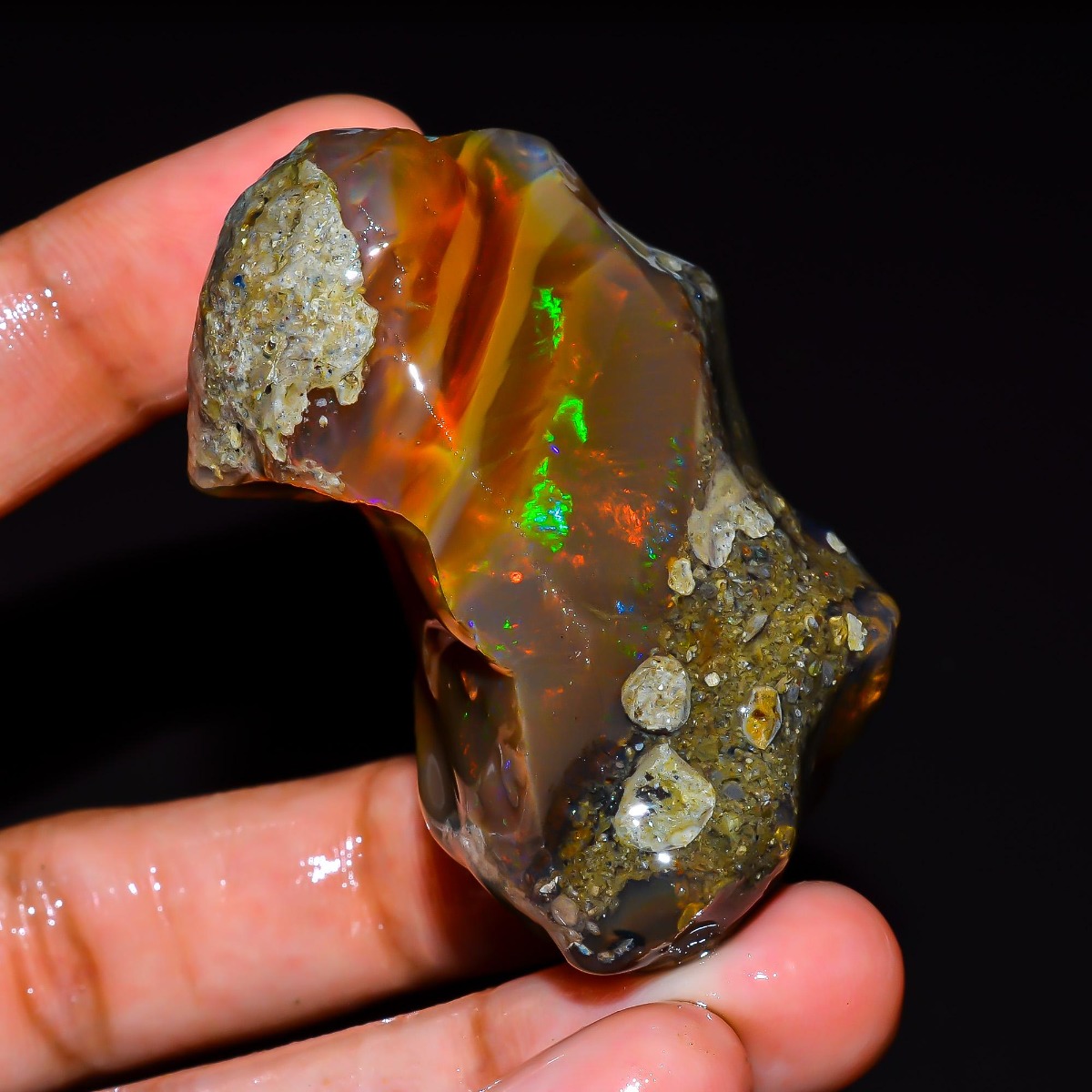 Doğal Etiyopya Opal Taşı 25-80 - Jewelry Making Raw Materials incelemesi ve fiyatı