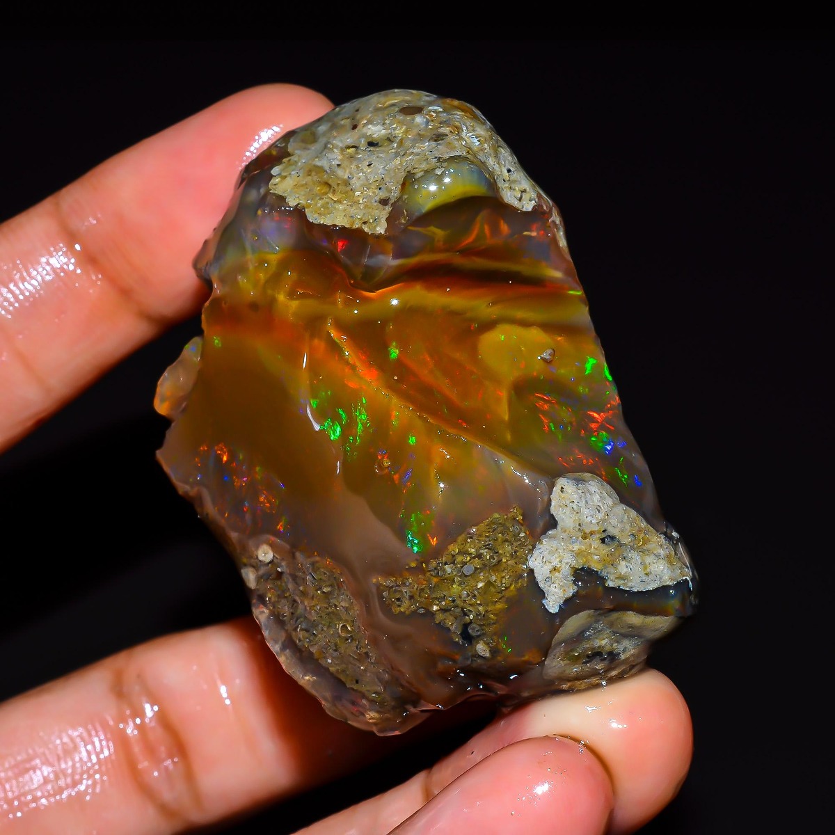 Doğal Etiyopya Opal Taşı 25-80 - Jewelry Making Raw Materials incelemesi ve fiyatı