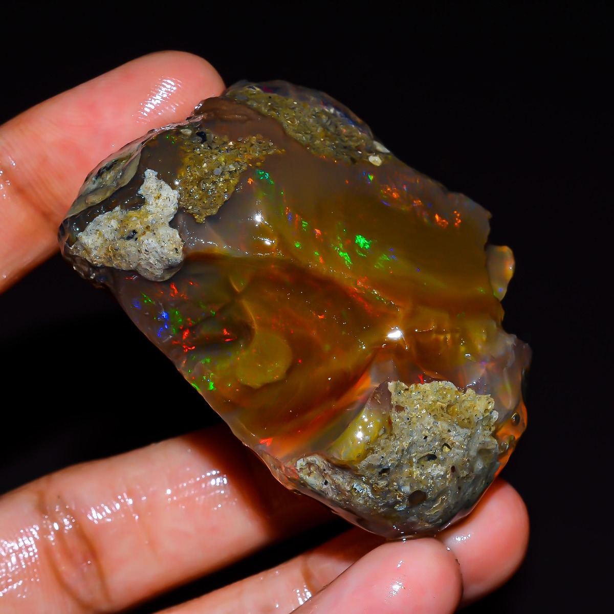 Doğal Etiyopya Opal Taşı 25-80 - Jewelry Making Raw Materials incelemesi ve fiyatı