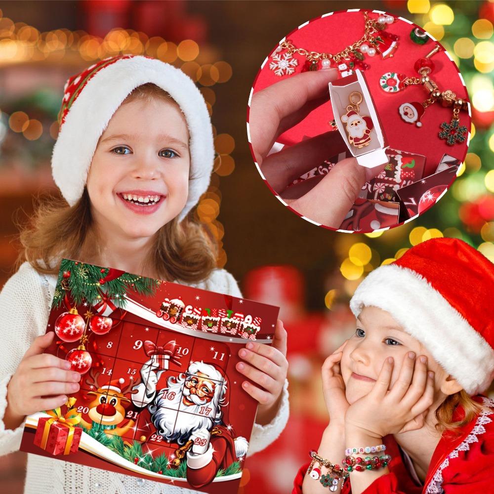 Noel Advent Takvimi Charm Bile - Jewelry Making Kit For Kids incelemesi ve fiyatı