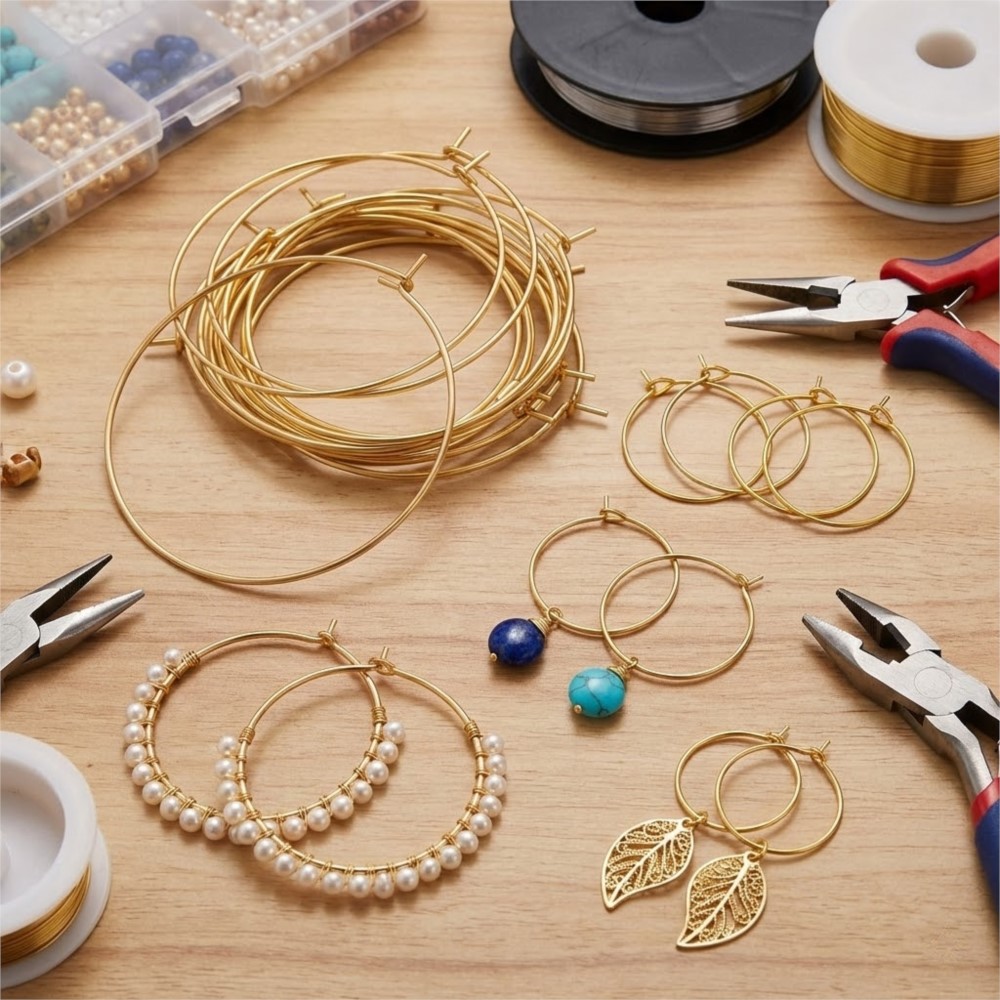 50 Adet 316 Paslanmaz Çelik 15 - Jewelry Making Hoops incelemesi ve fiyatı