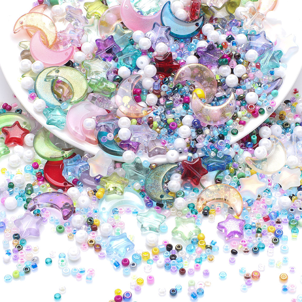 45g Karışık Yıldız Ay Kristal  - Crystal Bead Mix incelemesi ve fiyatı
