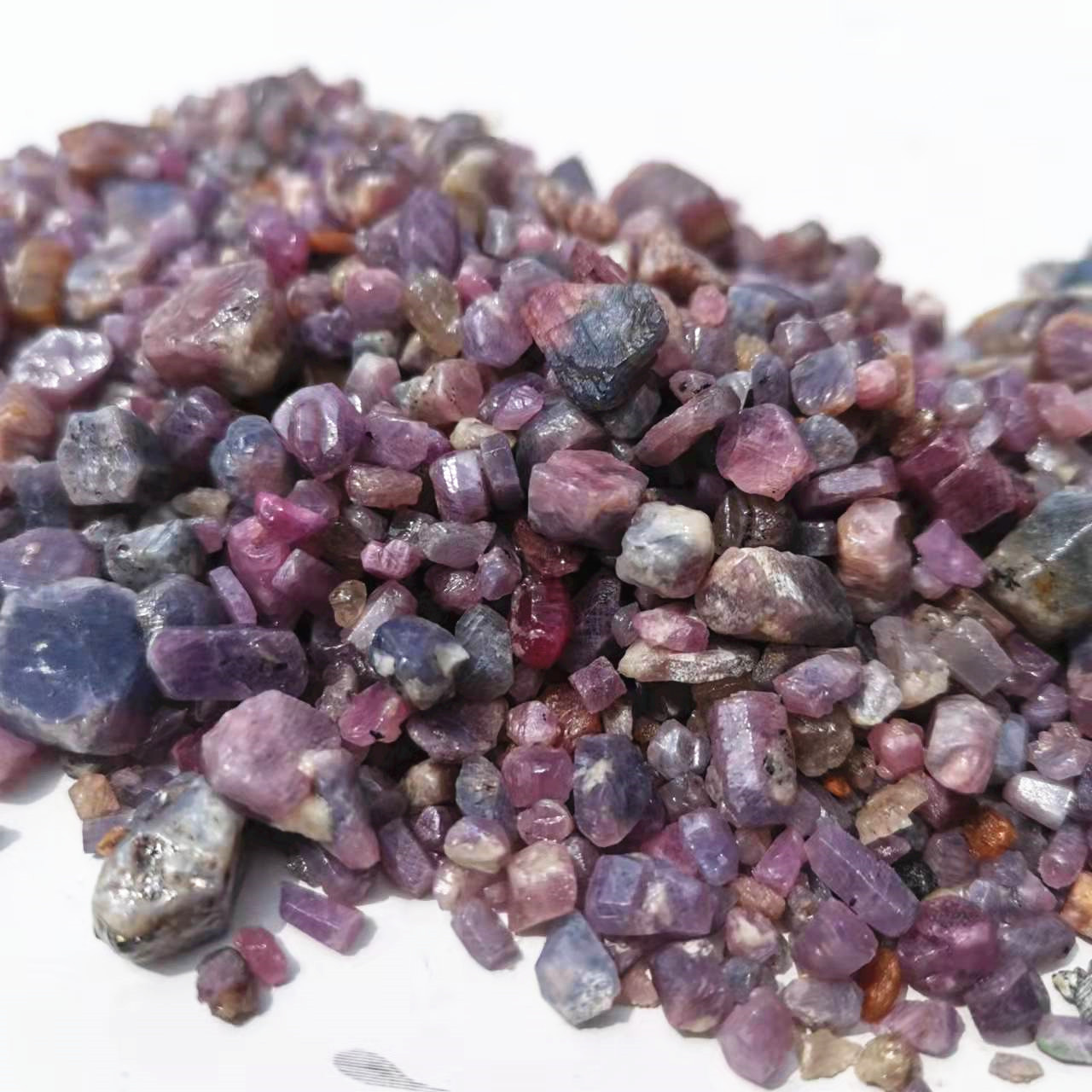 Doğal ham mor korindon taşlar  - Jewelry Making Raw Materials incelemesi ve fiyatı