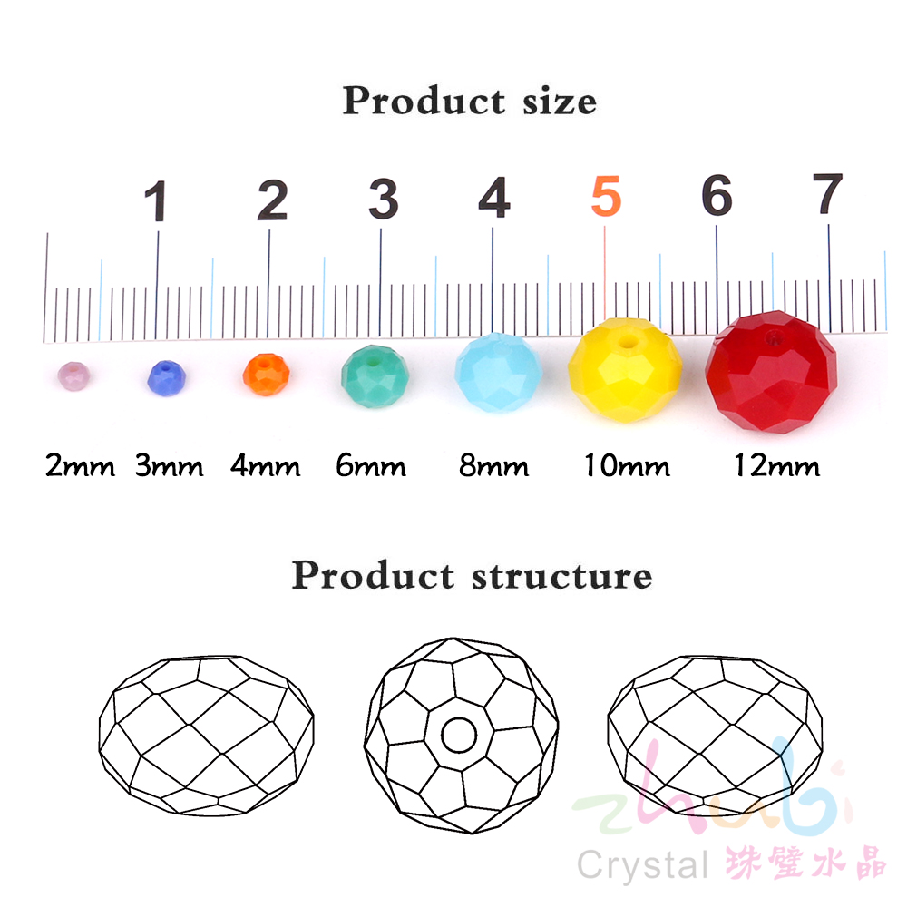 2mm 3mm 4mm Çek Kristal Yuvarl - Crystal Bead Mix incelemesi ve fiyatı