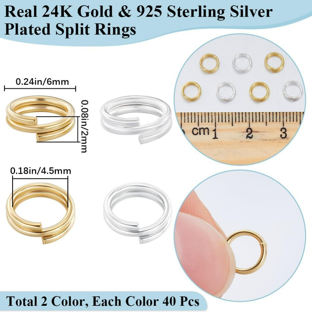1 kutu 80 adet bölünmüş atlama - Jewelry Making Kits incelemesi ve fiyatı
