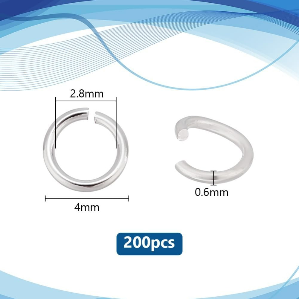 200 adet 925 Ayar Gümüş Kaplam - Jewelry Making Kits incelemesi ve fiyatı
