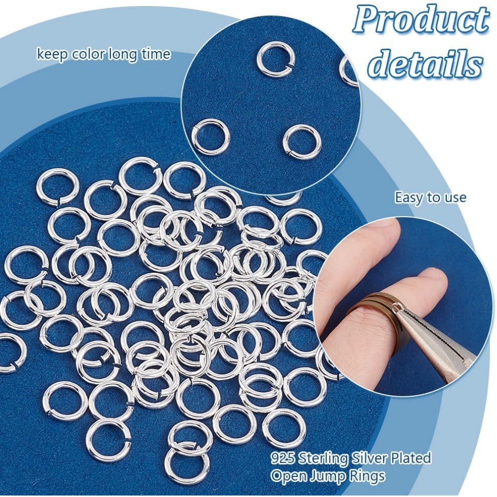 200 adet 925 Ayar Gümüş Kaplam - Jewelry Making Kits incelemesi ve fiyatı