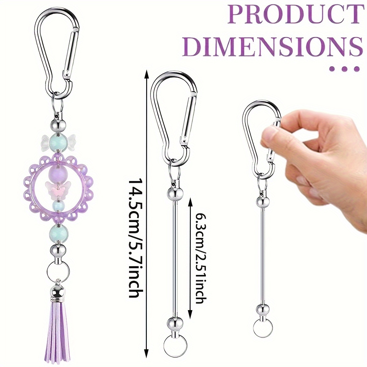 10 adet çok amaçlı anahtarlıkl - Jewelry Making Using Beads incelemesi ve fiyatı