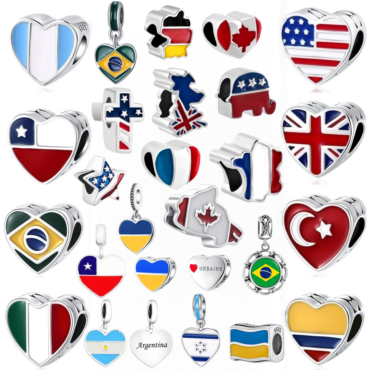 Yeni S925 Gümüş Ulusal Bayrak  - Jewelry Making Uk incelemesi ve fiyatı