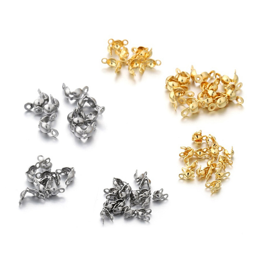 100 adet paslanmaz çelik altın - Jewelry Making Knots For Clasps incelemesi ve fiyatı
